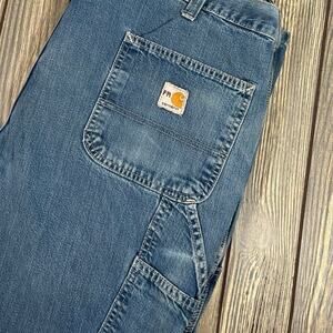 Carhartt Men FR Carpenter Utility Jeans Pants Sz 40x32 Grunge Workwear Vintage